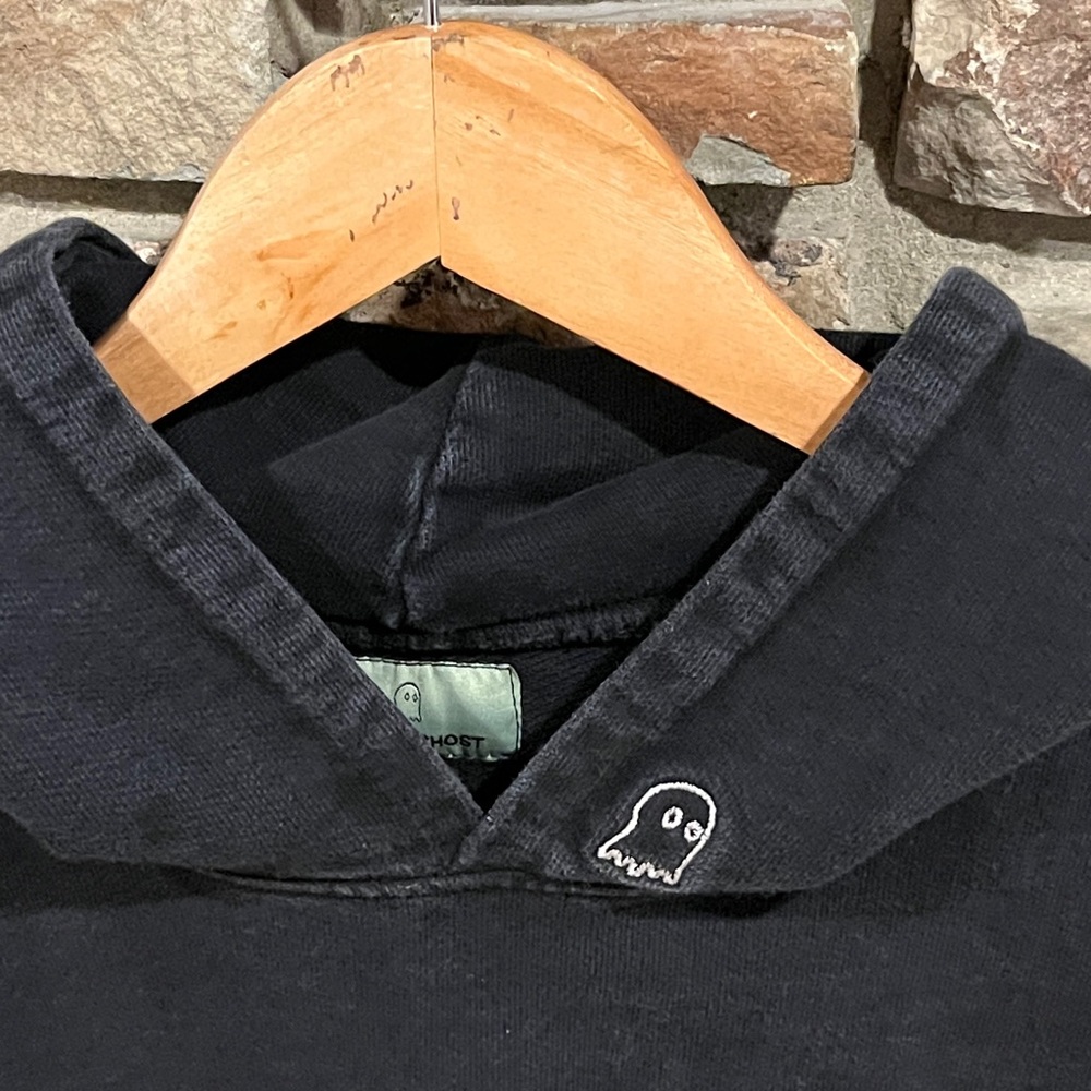LONELY GHOST Its Good to Care Black Hoodie - Picture 3 of 9